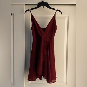 Windsor Burgundy Mini Dress